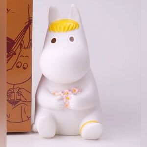 White and Yellow Moomin Figurine
